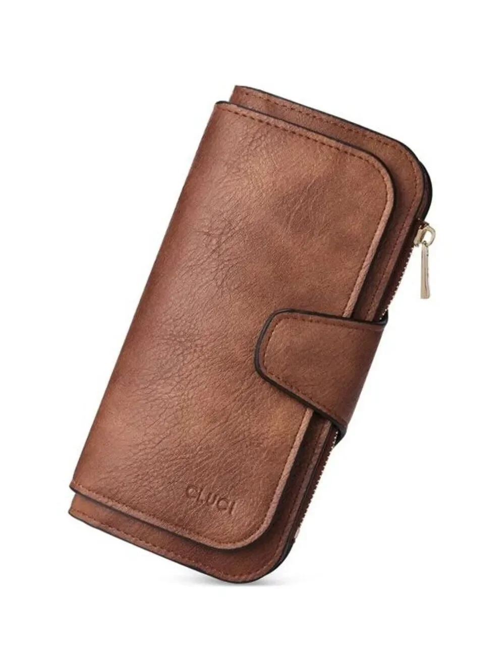 Womens Wallet RFID PU Leather Bifold Clutch Card Holder Trifold Wallet Purse